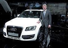 Audi-Chef Rupert Stadler bei der Weltpremiere des Q5 auf der Auto China in Peking. Foto: Auto-Reporter/Audi